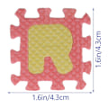 Pikkukuva 2 / 4: 5 Sarjaa Nukkitalon Lattiapalapelimattoa Värikkäitä Miniatyyrivaahtomattoja Miniatyyritalon Lattialle Ja Laatoille Random Color 4.3X4.3X0.5CM