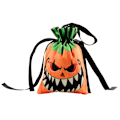 Miniatyrbillede 2 af 5: 4 stk Halloween Trækposeposer Bulk Halloween Plastik Slik Goodieposer Trick or Treat Party Gaveposer til Børn Halloween