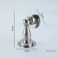 Miniatyrbillede 4 af 5: Dørstopper, Magnetisk Dørstopper, Rustfrit Stål, Ingen Boringsdørstopper Skruer til Stærkere Montering, Hold Døren Åben, Sølv