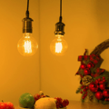 Miniatyrbild 3 av 5: 4-pack Vintage Edison Light Bulbs - Warm Light 40W G80 E27