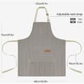 Aprons for Women with Unisex Pockets for Adults, Cotton Kitchen Apron, Adjustable Bib
