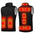 Miniatyrbilde 1 av 5: Elektrisk Oppladbar Lett Varm Vest for Kvinner 3XL Svart black 3XL