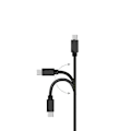 Pikkukuva 2 / 6: 2 kpl 3 m micro-USB musta kaapeli