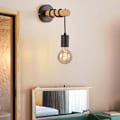 Miniatyrbillede 2 af 5: Moderne Minimalistisk Trævæglampe, Pærebase, Kompatibel med Stue, Soveværelse, Sengelampe, Badeværelsesbelysning, Væghængt Kunstlys