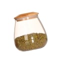 Miniatyrbilde 3 av 3: Glasskrukke i soppform, kornbeholder, forseglet matbeholder for løs te, kaffebønner (800 ml) 400 ml 6,5 x 6,5 x 9 cm 400ml 6.5X6.5X9cm