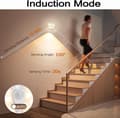 Miniatyrbild 4 av 5: Motion Sensor Night Light USB Rechargeable Wall Lamp Portable Cordless Nightlight Dimmable Wall Sconce for Hallway