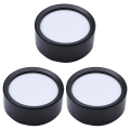 Miniatyrbillede 1 af 5: 3x Runde Overflademonterede LED Downlights 4000k 5w Sort Hus
