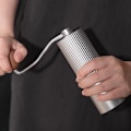 Miniatyrbilde 4 av 5: Manuell Kaffe Kvern, Rustfritt Stål Konisk Burr Kaffe Kvern, Hånd Kaffe Kvern med Foldbar Håndtak og Justerbar Innstilling