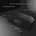 Miniatyrbild 6 av 7: Bluetooth-högtalare, bärbar trådlös Bluetooth 5.0-högtalare med LED-lampor för djup bas, stereohögtalare för subwoofer (svart)