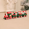 Miniatyrbilde 2 av 5: 4 stk Julepynt Mini Tre Gingerbread Man Tog Julemann Figur Juleleke Express Tog Bordpynt