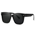 Miniatyrbillede 1 af 7: Foldbare Suncovers Solbriller Over Briller Sort sort black