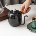 Miniatyrbillede 5 af 5: 304 Rustfrit Stål Japansk Håndbrygget Kaffekande 500ml Sort