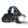 Miniatyrbilde 3 av 3: Hodelykt Lommelykt, USB Ladbar LED Hodelykt, Vanntett T6 Hodelykt