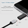Miniatyrbillede 3 af 5: 2 st USB C-adapter, Micro USB til USB C-adapter, USB C til Micro USB-stikadapter, Type C hun Micro USB han-stikadapter til PC, Gal