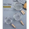 Miniatyrbillede 3 af 5: Køkken Rustfrit Stål Juice Sojamælk Filter Affaldskrypteringsnet Lækage