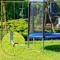 Miniatyrbillede 4 af 5: 12” x 2” Trampolin Vindpløkke Sort Pulverlakeret Jernstang - Hårdt Arbejde U-Formet Jordforankring til Campingtelt (8)