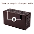 Miniatyrbild 2 av 5: PU-läder servettbehållare Kleenex-behållare Rektangulär servettbehållare med magnetisk botten, dekorativ servettbehållare för fåfänga