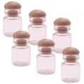 Miniatyrbillede 2 af 4: 6 stk. Miniature Glasburke Tiny Stocky Glasflasker 1/12 Små Glasflasker 2,3X1,2CM 2.3X1.2CM
