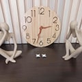 Miniatyrbild 2 av 5: 12 Tums Träväggklocka, Tyst Väggklocka Kompatibel Med Hemmet Utan Blad
