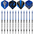 Miniatyrbild 2 av 5: 12-pack Mjuka Spetsar Dartset Aluminiumkropp Plastspets Professionellt Dartset Bartillbehör för Vuxna Elektroniska Darttavlor