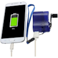 Miniatyrbillede 2 af 5: Telefonoplader, USB håndsving telefon nødoplader bærbar mobiltelefonoplader udendørs manuel strømforsyning