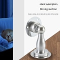 Miniatyrbillede 5 af 5: Dørstopper, Magnetisk Dørstopper, Rustfrit Stål, Ingen Boringsdørstopper Skruer til Stærkere Montering, Hold Døren Åben, Sølv