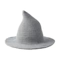 Women's Witch Hat Wizard (Grey 56-58cm), Wool Hat Adult Clothing