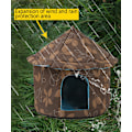 Miniatyrbilde 3 av 4: Innendørs Hundehus, Tykk Brettbar Kattetelt med Avtakbar Myk Matte - Dyrehus for Små Hunder, 35cm