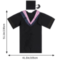 Miniatyrbillede 4 af 5: Formelle Kjoler College Graduation Hat Graduation Cloak Baccalaureate Gown Graduation CapSort130X105 Black 130X105X0.5CM