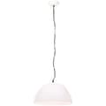 Miniatyrbilde 3 av 4: Pendellampe vintage industristil 25 W hvit rund 41 cm E27
