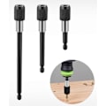 Miniatyrbillede 1 af 4: 3 stk. Magnetiske Forlængelsesstænger, Elektrisk Boremaskine Skruetrækkerbit, 1/4 Hex Boremaskine Bit Hurtigudløsningsstang Sokkel Skruetrækkerbit Holder, 60
