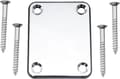 Metall Gitarhalsplatta för Fender Stratocaster Telecaster Elgitarr eller Bas, Krom