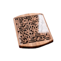Miniatyrbild 1 av 5: Labyrintspel Marmorbana med En Stålkula, Maze Leksak för Barn Ungdomar Vuxna, Träpussel Maze Hjärngåta Spel