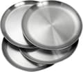 26 cm Stainless Steel Dinner Plate, High-Quality 304 Material, Unbreakable, Dishwasher Safe, Eco-Friendly