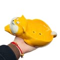 Creative Cartoon Ceramic Shiba Inu Soap Dish - Self-Draining Soap Holder for Bathroom