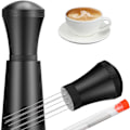 Miniatyrbillede 1 af 5: Sort espressoudstyr i sort, gør kaffesmagen renere, hvilket er stræben efter perfektion (længde 9,5 cm)