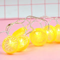 Miniatyrbillede 3 af 5: Citron 1,5 m 10 LED lyskæde have julebelysning feriefest dekoration