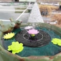 Miniatyrbillede 1 af 3: Solcelled Fontænepumpe Med 10 Dyser, Have Terrasse Græsplæne Dam Dekoration