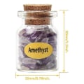 Miniatyrbilde 5 av 5: 10 Mini Krystallstein-Chipflasker Tumbled Edelsten Ønskeflaske