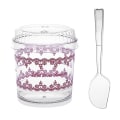 Miniatyrbilde 1 av 3: 20 Sett med 120ml Runde Gelekopplokk og Skje Sett Mini Dessertkopper Moussekopper Sett for Kakebutikk Restaurant Bar My-6360-4 (Tilfeldig Skjestil, Rosa) 20 stk 20 pcs