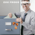 Miniatyrbilde 4 av 5: Kjøleskapmagnet - Harpikssimulerings-eggkjøleskapmagneter, fargerike små magnetiske skiver for kjøkken, skap eller rom