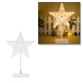 Miniatyrbild 2 av 2: Bordsdekoration Julbelysning Bordstjärnbelysning Juldekoration Idéer Skrivbordsdekoration Vit White