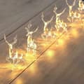 Varmvit 1,5 meter 10 lampor batteridriven LED-ljusslinga julren