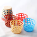 Pikkukuva 4 / 5: 12 kpl Säilytyskoreja Mini Pyykkikori Mini Näyttämörekvisiitta Miniatyyri Talo Tarvikkeet Sekalaiset Värit Assorted Color 3.5X3.2X3.1CM