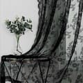 Miniatyrbillede 3 af 5: Sorte blondeforhæng 2 stk. Sort 100 x 200 cm Sort Black 100 x 200 cm