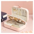 Miniatyrbillede 2 af 5: （Pink）Smykkeorganiseringsboks, Displayholder til ringe, øreringe, halskæder, armbånd, bedste gaveæske til piger, mødre, kvinder