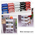 Miniatyrbilde 5 av 5: Simulert Mini Handlevogn Oppbevaringsvogn Pynt For Minihus Bevegelig Vogn Oppbevaringsstativ Modell Hvit 7.5 White 7.5X5.2X4CM