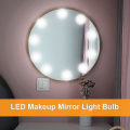 Miniatyrbild 5 av 5: USB-driven hand-sweep spegellampa med LED-lampor för smink, badrum och toalettbord