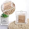 Miniatyrbilde 4 av 5: 10oz Holder Dispenser Stor Beholder Bad Organizer Tilbehør Dekor For Oppbevaring - Bomullsball Holder Apotek Krukker