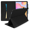 Miniatyrbild 2 av 4: Fodral - Samsung - Galaxy Tab S6 Lite - Konstläder - Kortfack - Stödfunktion - Svart Svart